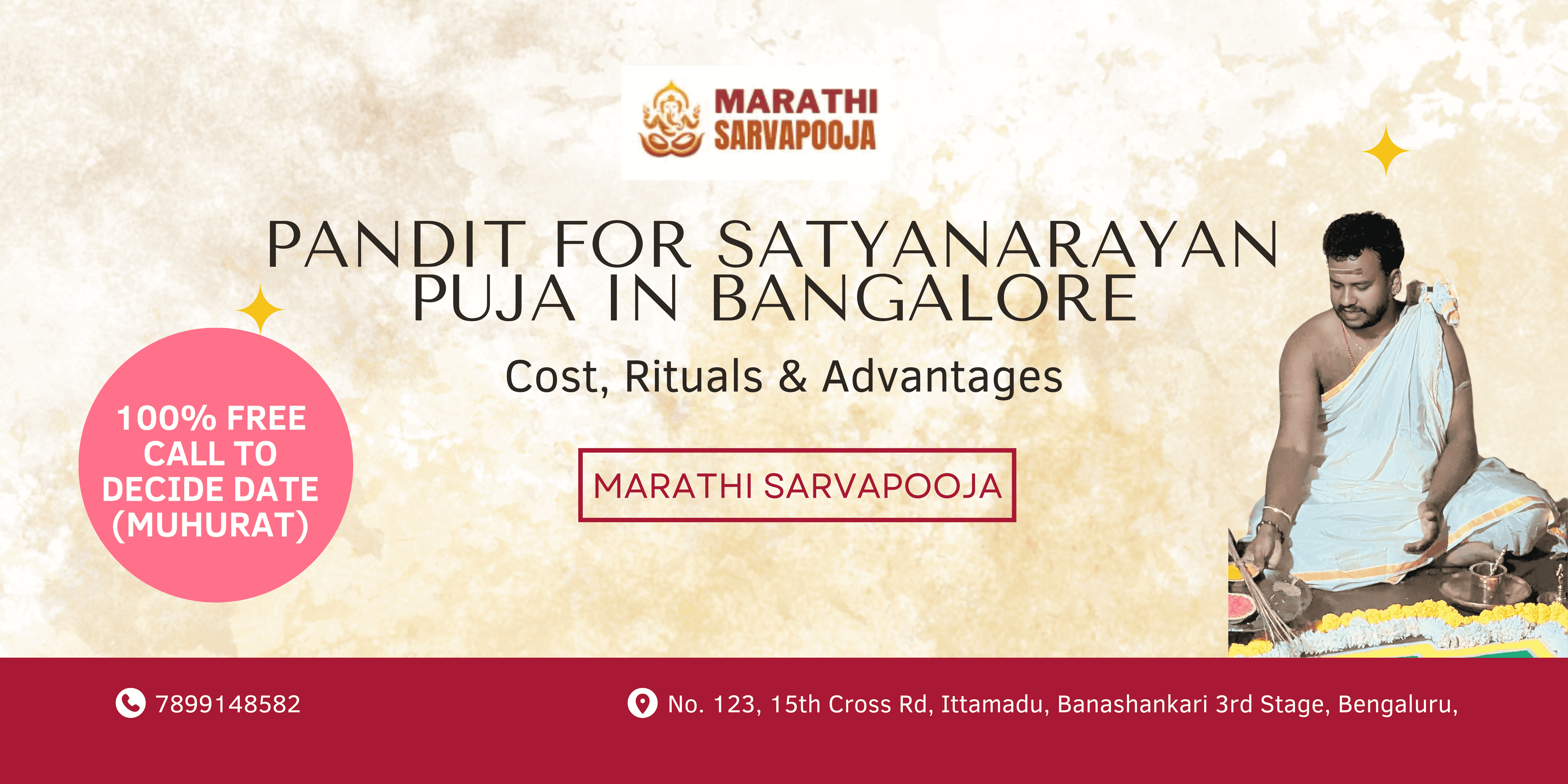 Cover Image for Pandit for Satyanarayan Puja in Bangalore: Cost, Rituals & Advantages